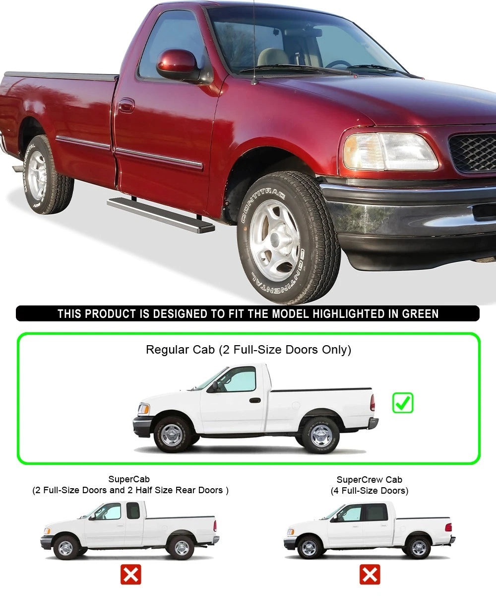 5-Inch Running Boards for Ford F150 F250 LD (1997–2003)