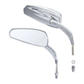 Rear View Mirrors for Harley Touring Electra Street Road Glide Chrome/Black