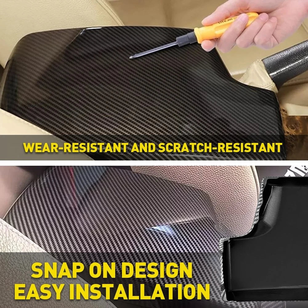 Center Armrest Box Trim Cover for BMW 3 Series (2006–2012) EXV Carbon Fiber