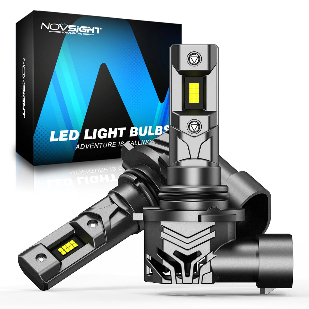 2X 9005 LED Headlight Bulbs for NOVSIGHT (36000LM, 6500K)