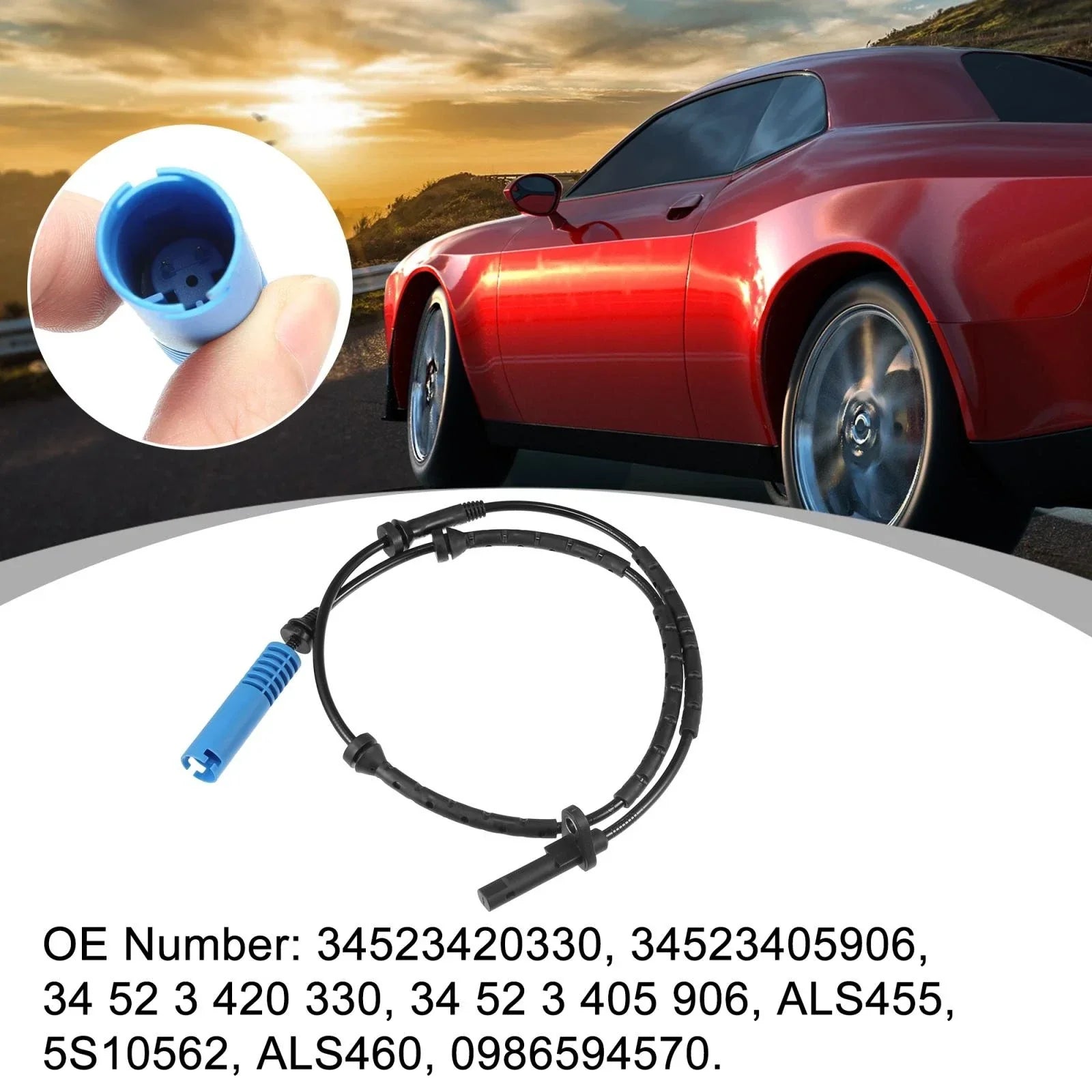 Front ABS Wheel Speed Sensor Replacement for BMW X3 E83 (2004-2010)