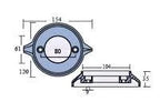 Single Prop Ring Anode for Volvo Penta 280-290 (PM00161A)