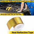 33 Feet Reflective Heat Wrap Barrier Tape for Automotive Protection