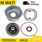 Rear Brake Drum Hub Cover Kit w/ Brake Shoes for Yamaha Bruin 250 350 (2004–2006)