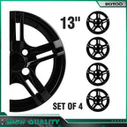 Set of 4 Snap On Full Wheel Covers for R13 Tire & Rim (Fits 13 Inch)