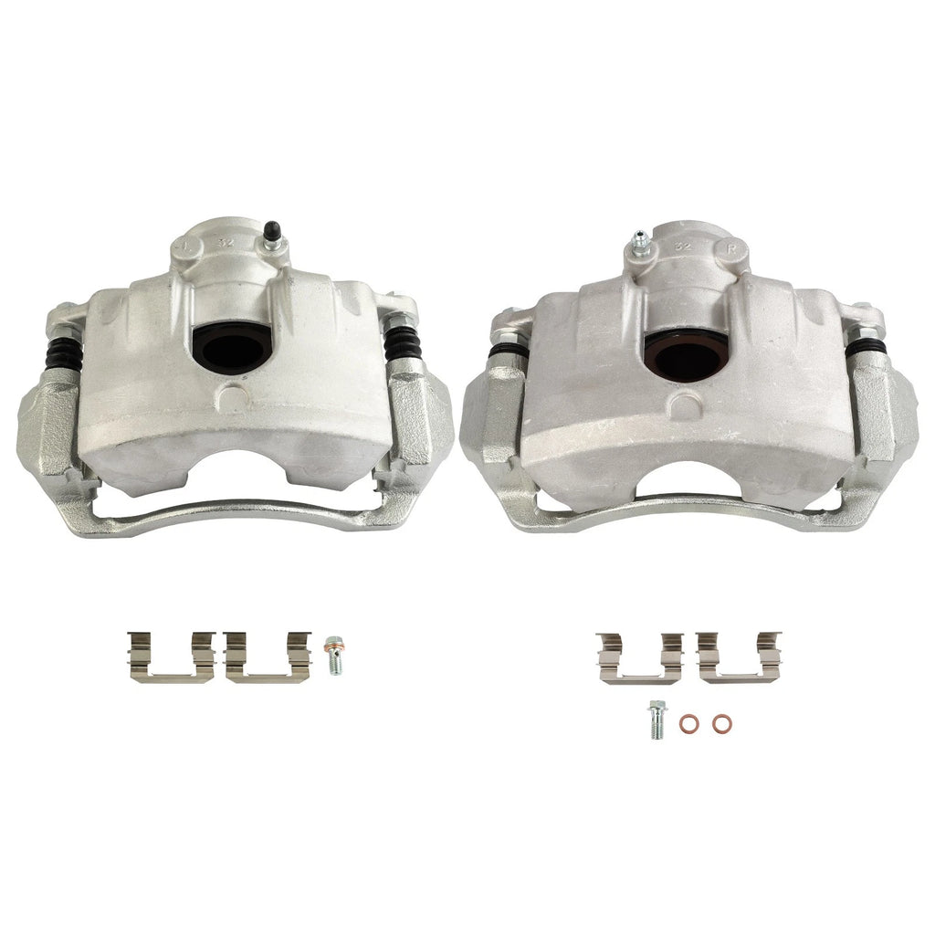 Set of 2 Front Brake Calipers w/ Bracket for Ford Focus (2008–2011)