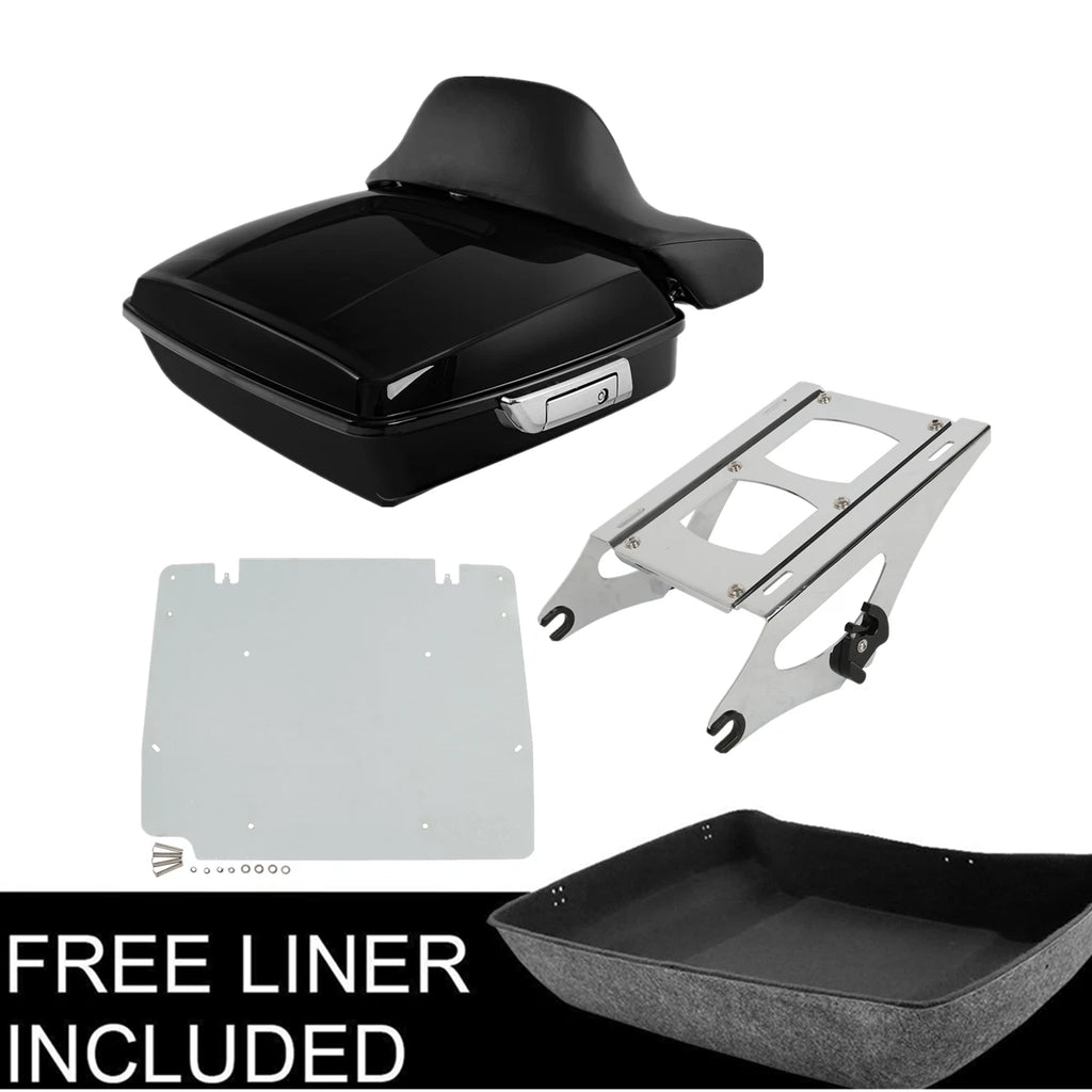 Chopped Trunk Pad Mount Rack & Base Plate for Harley Street Glide (2014–Up)