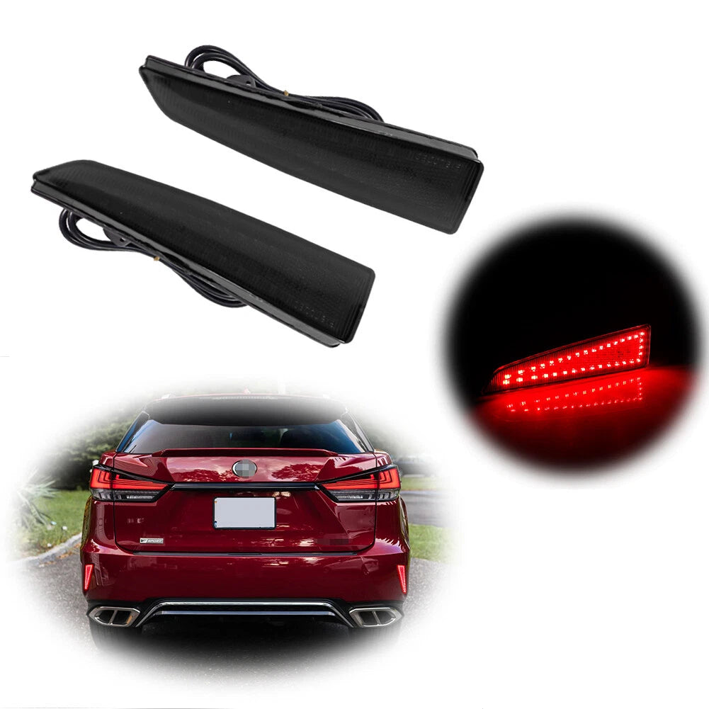 Smoked Black Lens Tail Lights for Lexus RX350 RX450h (2016–2020)