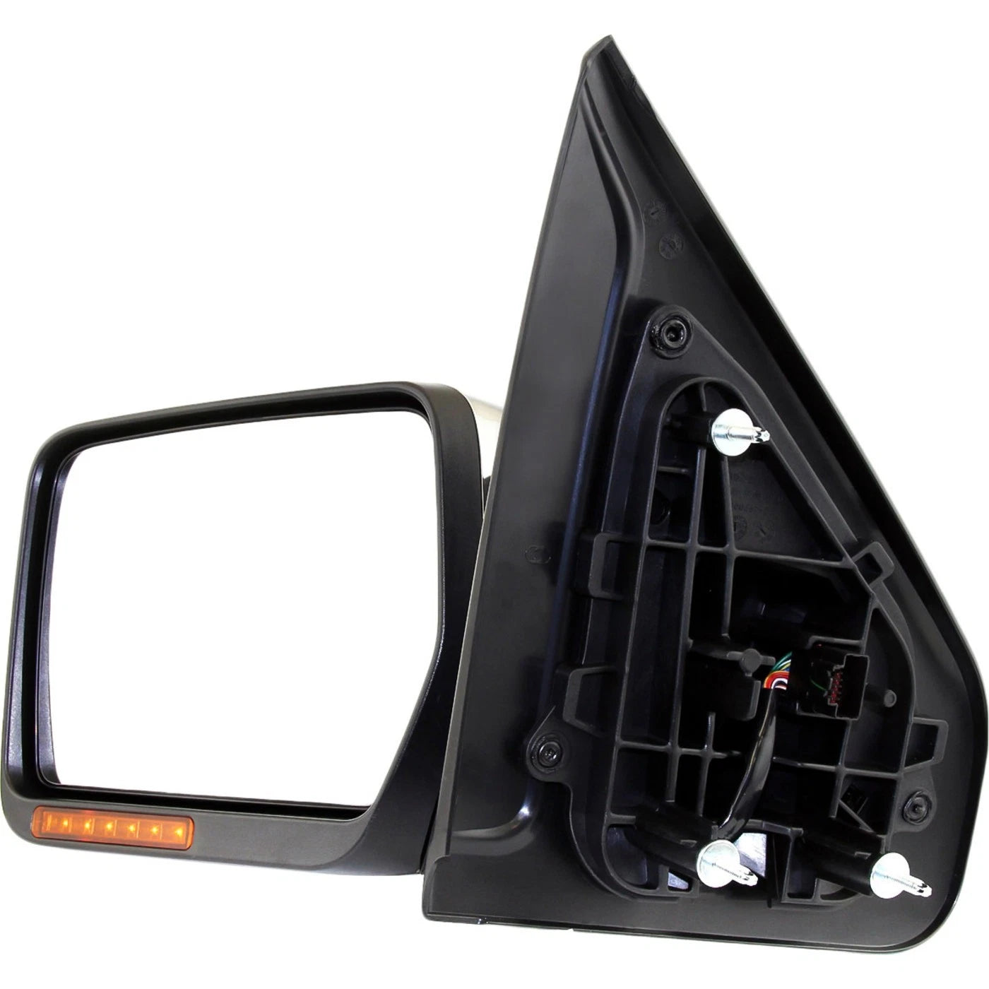 Power Mirror for Ford F-150 (2009–2010) Front Left Heated Chrome Folding