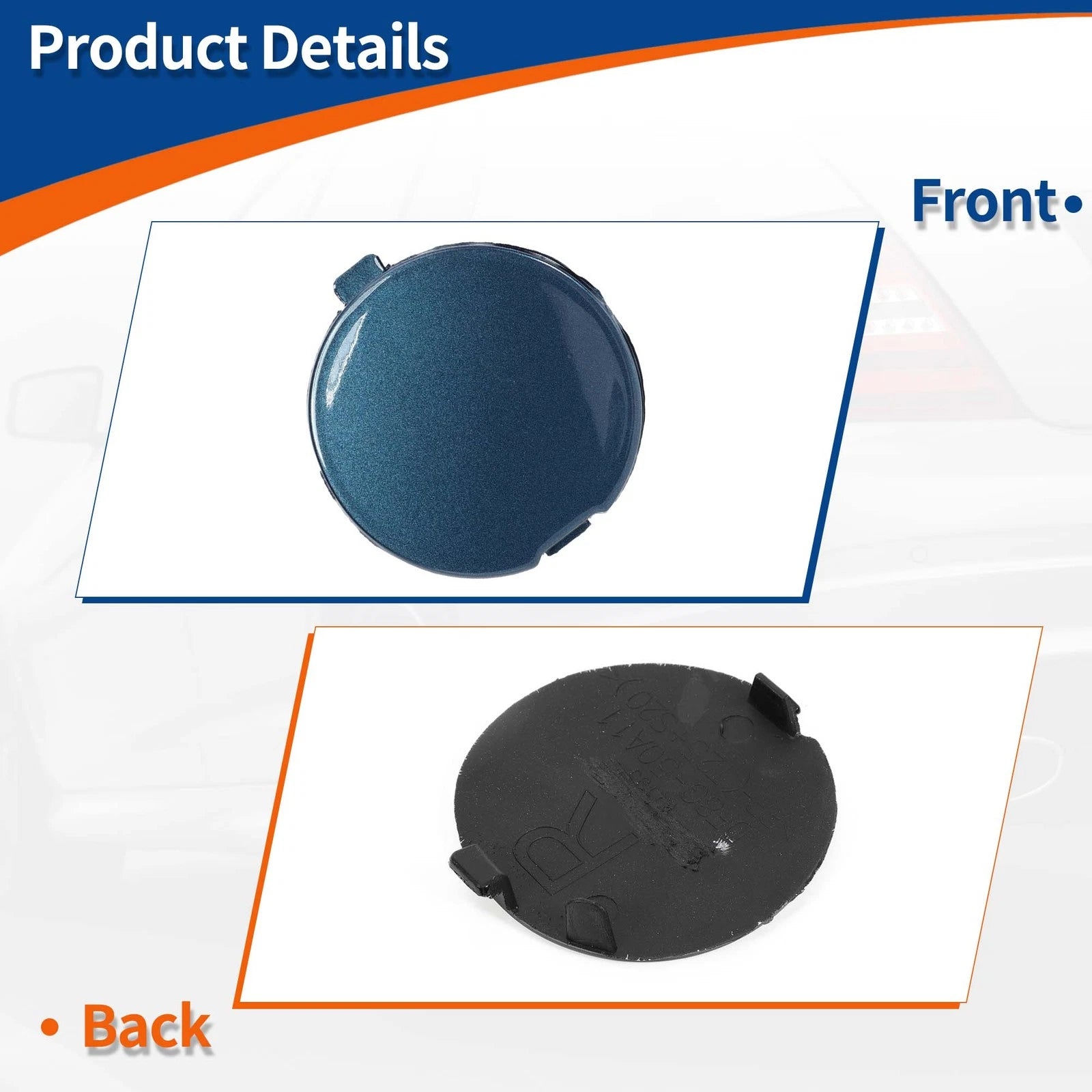 Tow Hook Cover for Mazda (No.D10J50A11A) (Deep Blue)