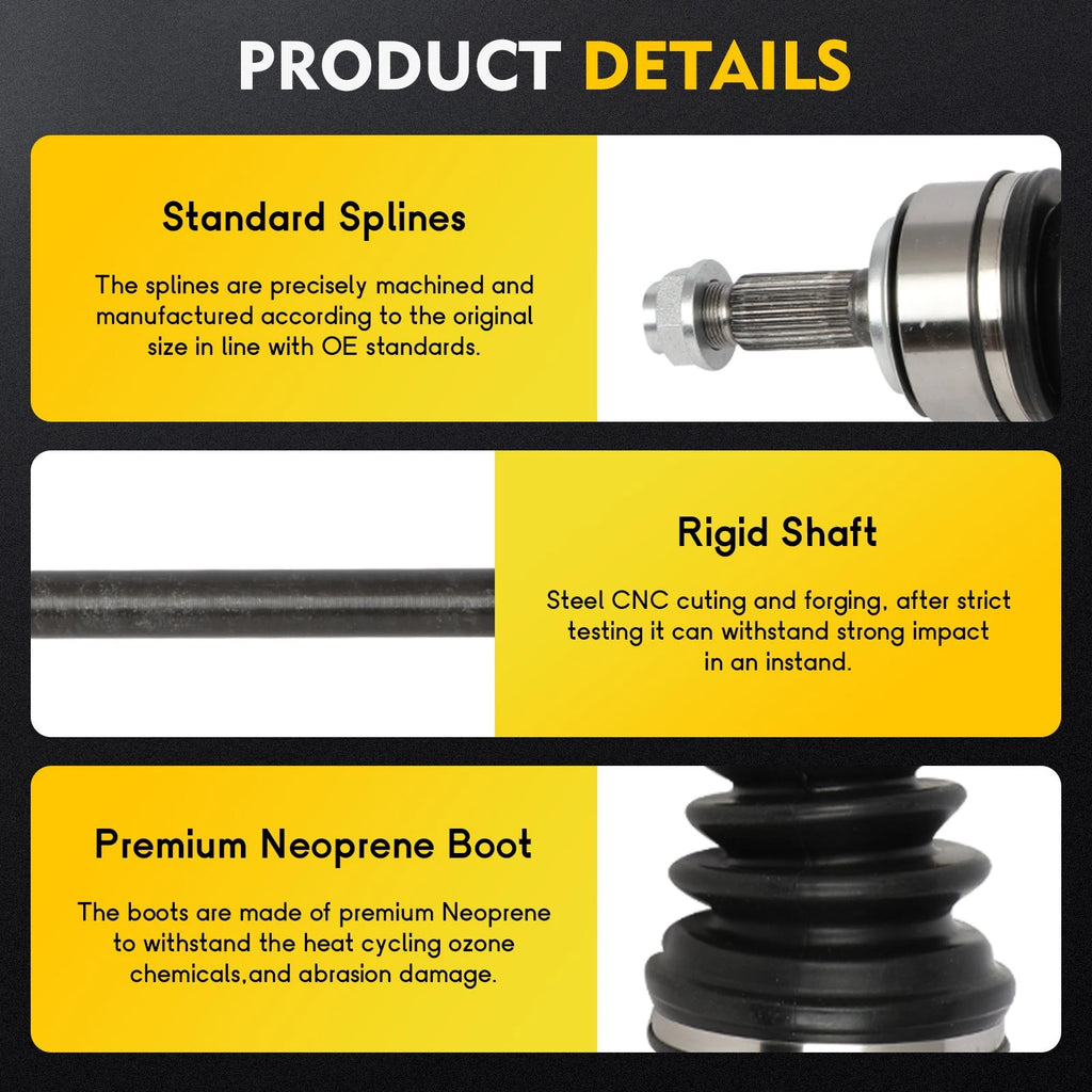 CV Axle Shaft Assembly for Honda Odyssey (2007–2010) Front Left Driver Side