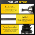 CV Axle Shaft Assembly for Honda Odyssey (2007–2010) Front Left Driver Side
