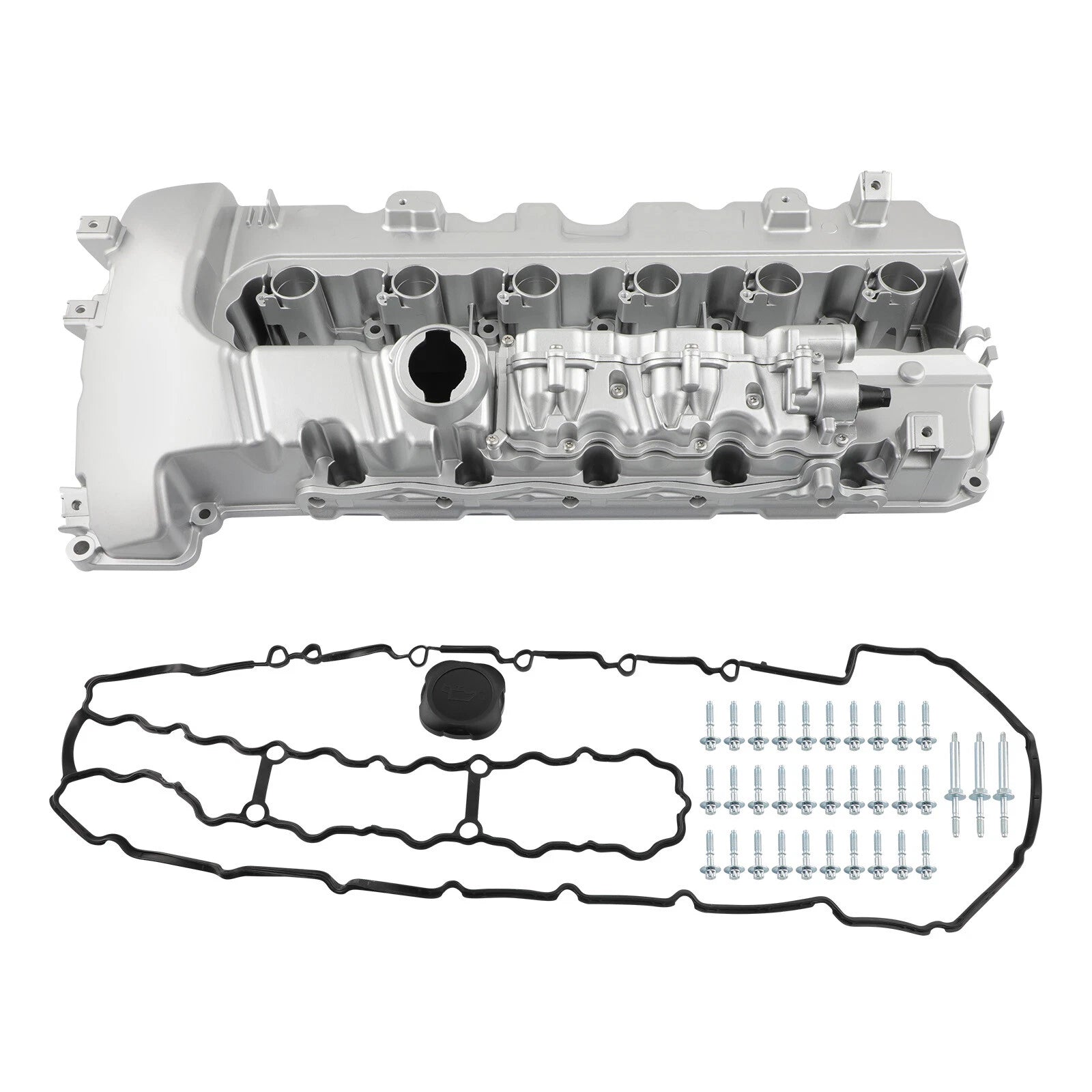 Aluminum Valve Cover with Gasket for BMW 135i 335i 335xi 535i 740i X6 Z4 (2007–2016)
