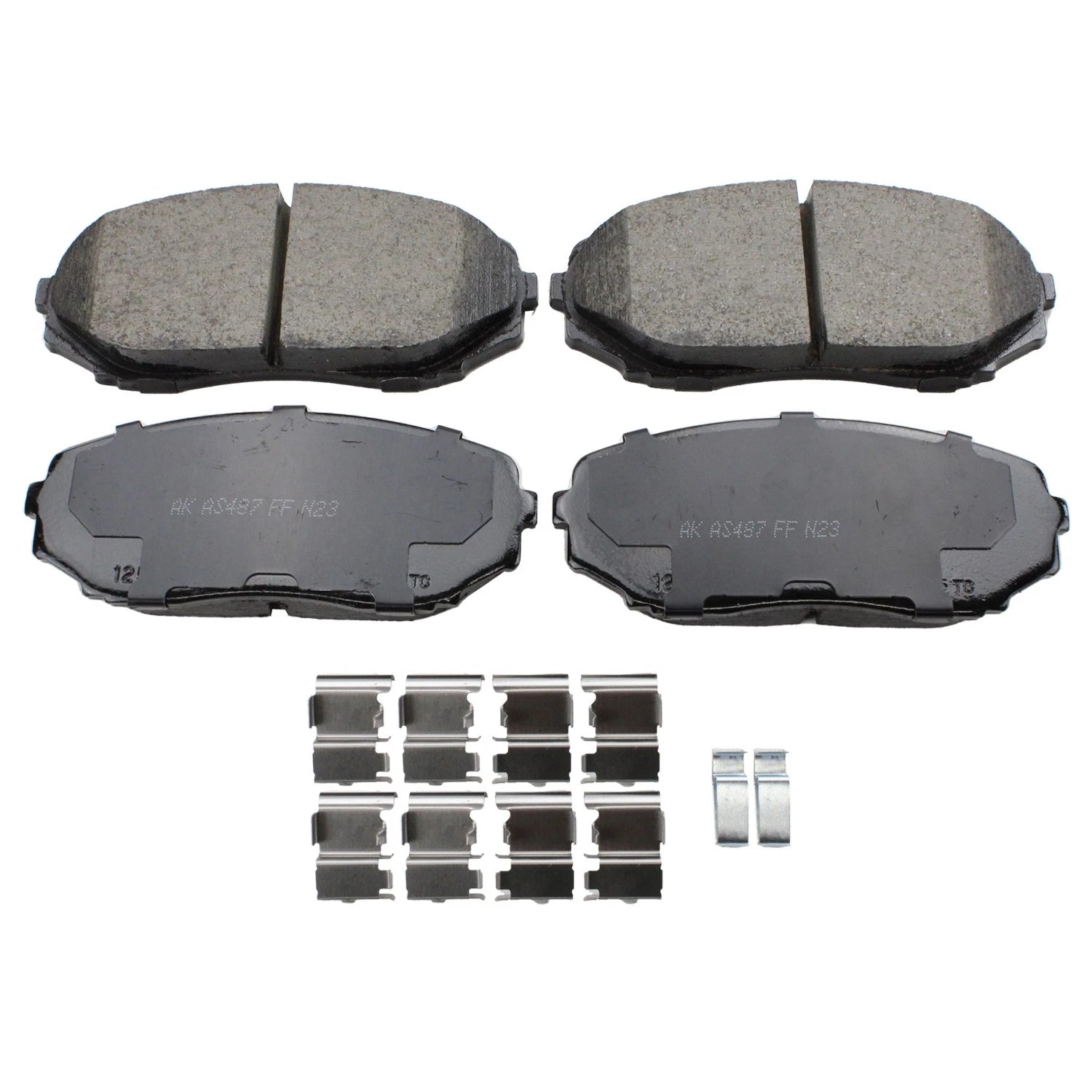 Front Vented Rotors & Akebono ProACT Brake Pads Kit for Ford Edge