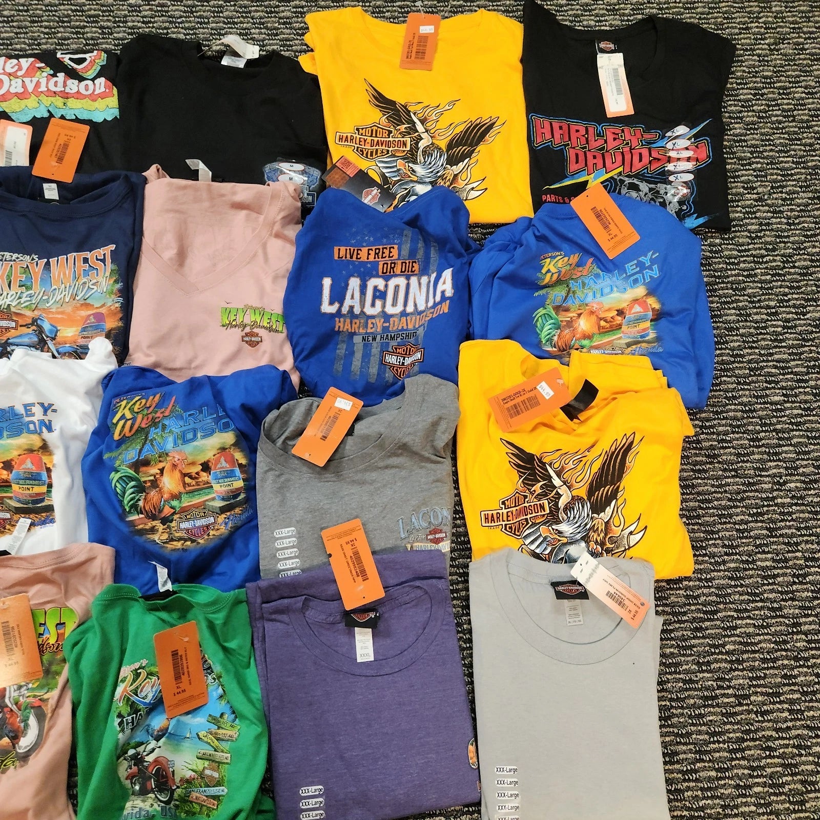 T-Shirt Lot for Harley Davidson Motorcycles (20 Tees)