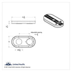 Air Cleaner Assembly Aluminum Oval Mustang Script for Ford Mustang (1965–1966)