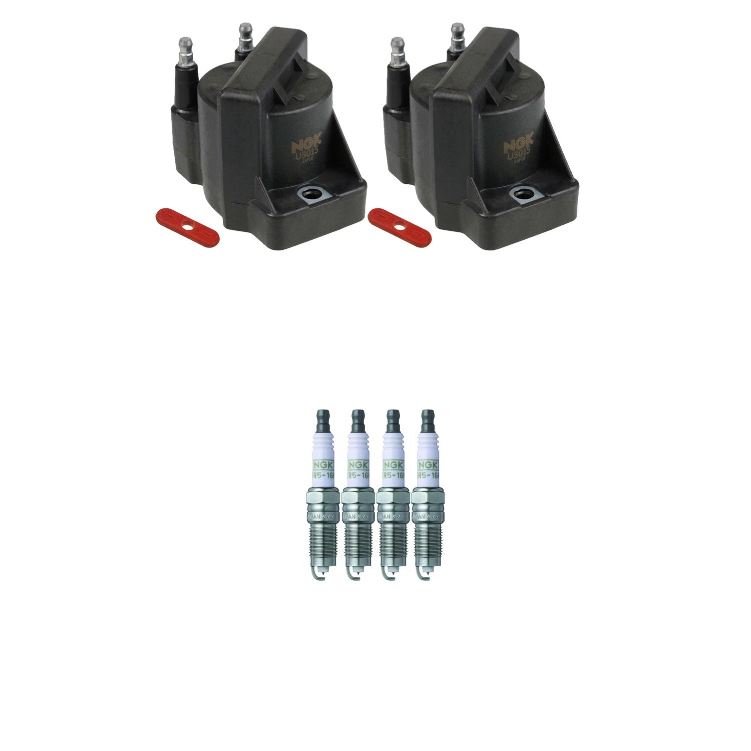 2X Ignition Coil & 4 Platinum Spark Plugs for Century Corsica (1996–1999)