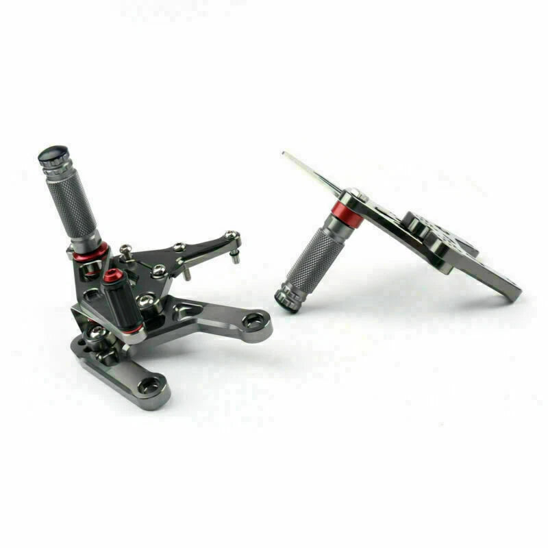 CNC Racing Rearset Footrest Pegs for Yamaha YZF R1 (2015) - Gray T9