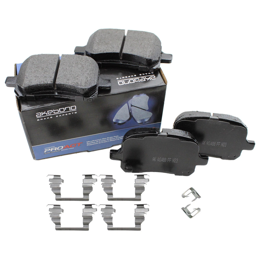 Set of 4 Akebono ProACT Front Ceramic Brake Pads for ES300 RX300 Avalon Camry Solara (1999–2006)