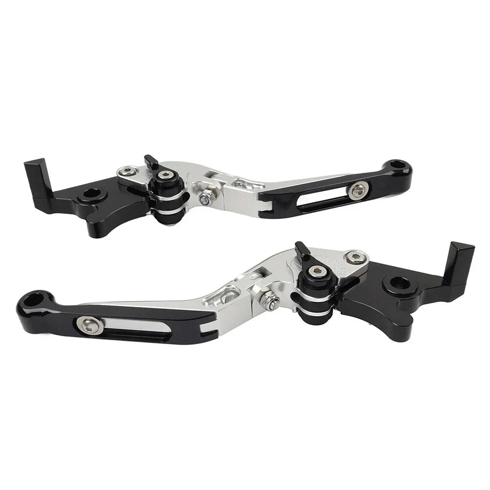 CNC Extendable Brake Clutch Levers for Honda VFR1200F (2010-2014) Silver