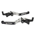 CNC Extendable Brake Clutch Levers for Honda VFR1200F (2010-2014) Silver