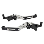 CNC Extendable Brake Clutch Levers for Honda VFR1200F (2010-2014) Silver