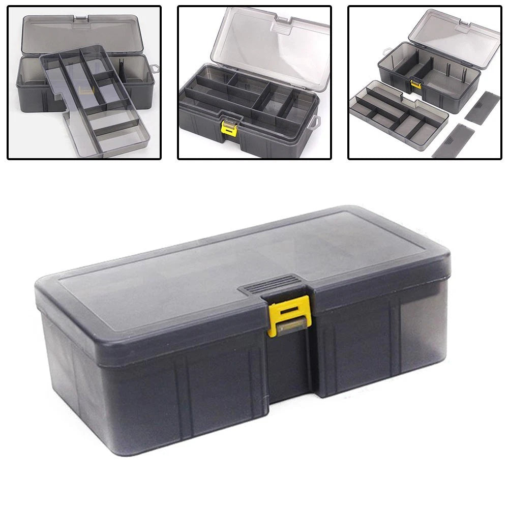Tool Box Container for Fishing Hooks Lure Organizer Storage (Multi-Division)