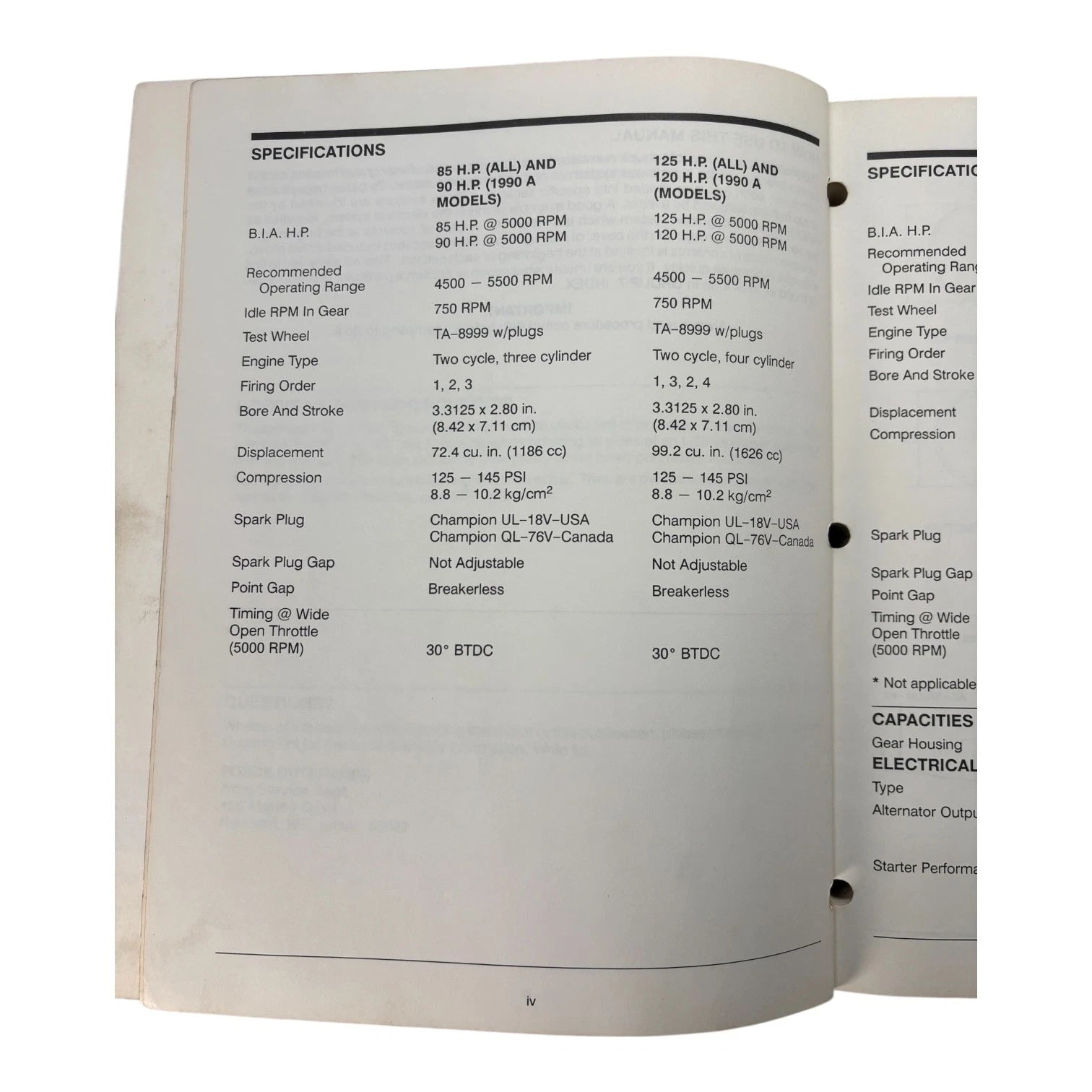 Service Manual for Force Outboards OB4644 (85/125 L-Drive)