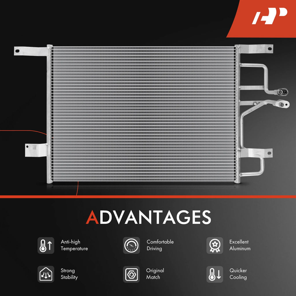 A/C Condenser with Bracket for Lincoln Town Car (1998–2002)