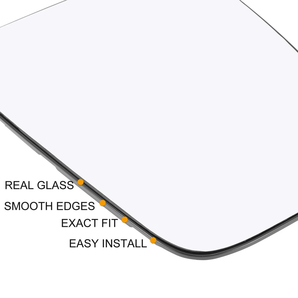 Heated Rearview Left Side Mirror Glass with Backing Plate for Ford Transit (2015–2020)