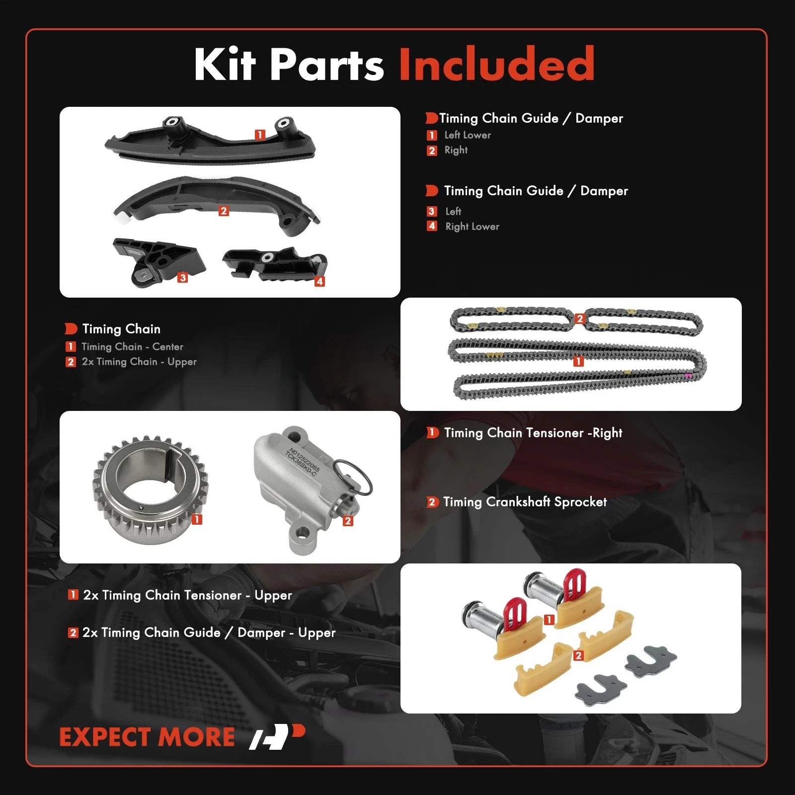 Timing Chain Kit for Ford F-150, Explorer, Transit-150 (2015-2020)
