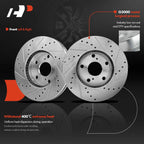 Front Side Drilled Rotors & Ceramic Pads for Toyota Camry Avalon Lexus (2018–2022)