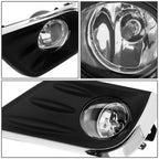 Fog Light Lamp Set for Nissan Altima (2016–2018) - Clear Lens, Chrome Trim, Switch