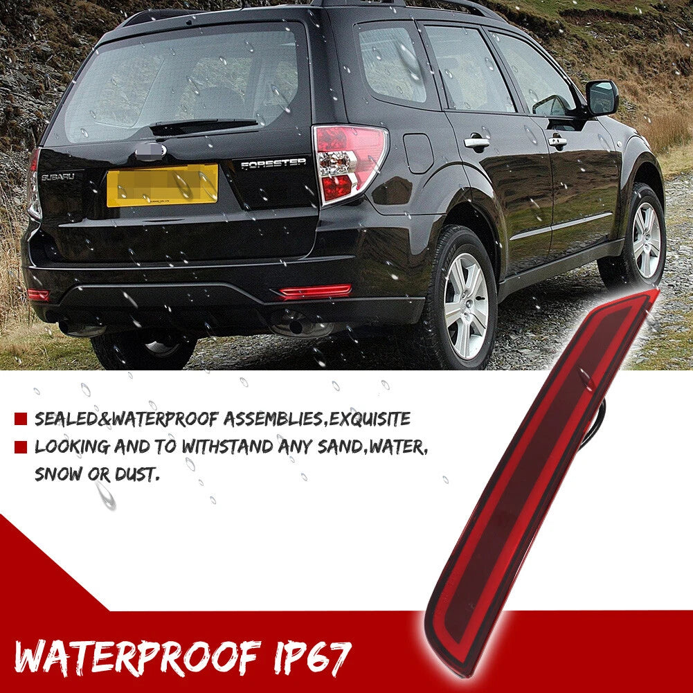 LED Rear Bumper Reflector Tail Lights for Subaru Forester (2008–2018)