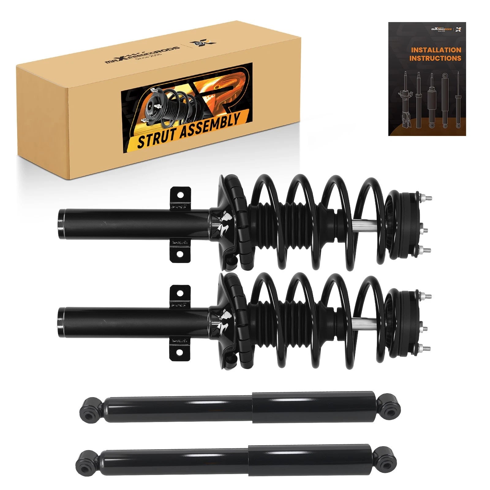 Complete Shocks Struts Coil Spring for Ford Transit Connect (2010–2013)