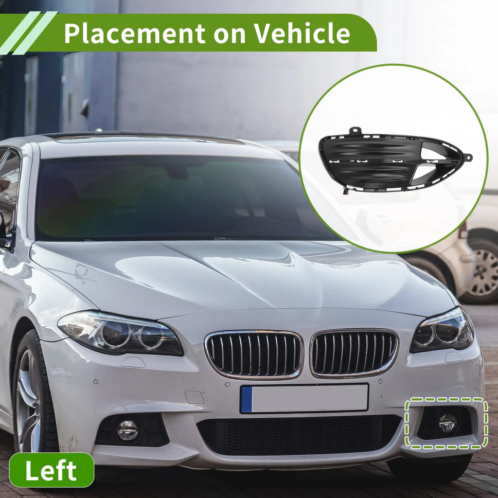 1 Pc Front Left Fog Light Grill for Mercedes Benz E-Class (2009–2016) No. 2128852122 Black