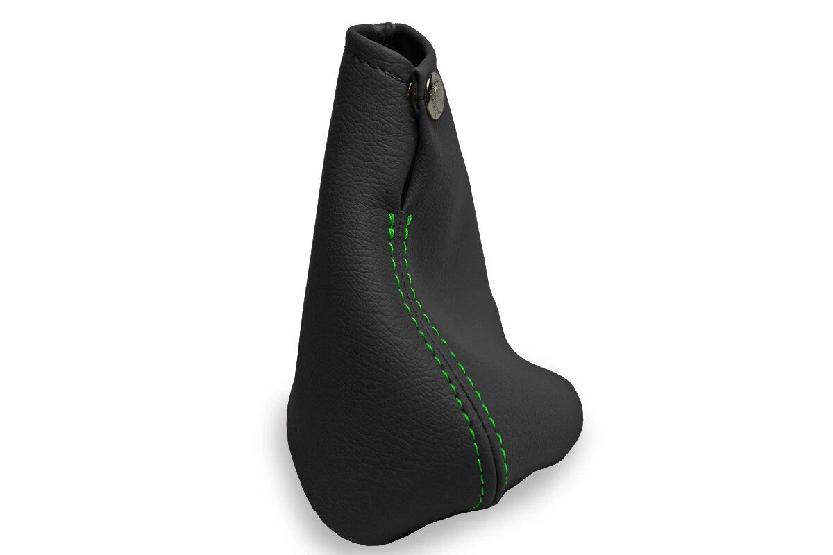 Leather Manual Shift Boot Cover for Chevrolet Cavalier (2000–2005) Green Stitch