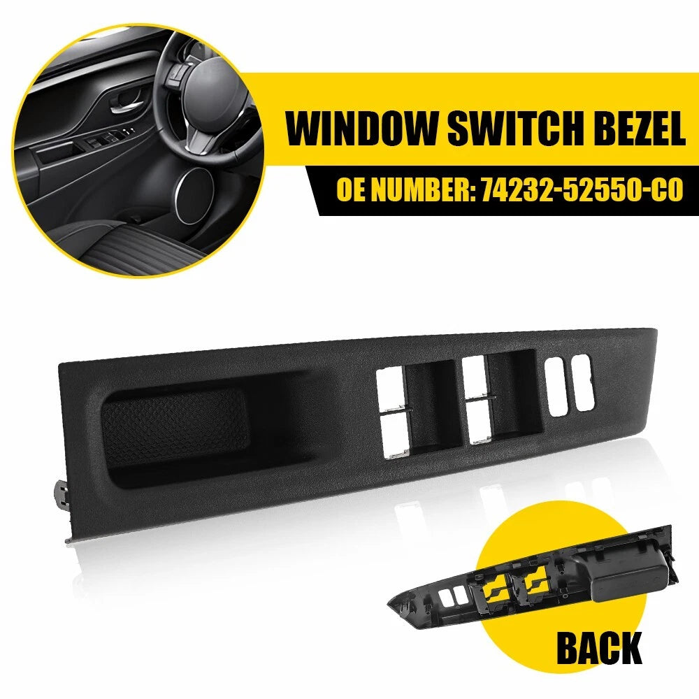 Master Power Window Switch Bezel Trim for Toyota Yaris (2012–2014)