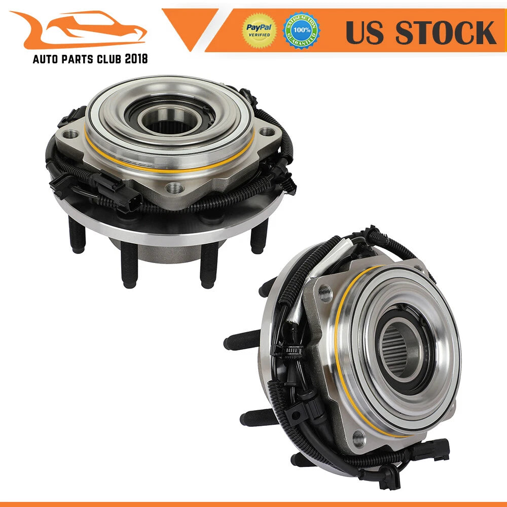 2 Front Wheel Hub Bearings for Ford F-250 F-350 Super Duty (2017–2020) 4WD