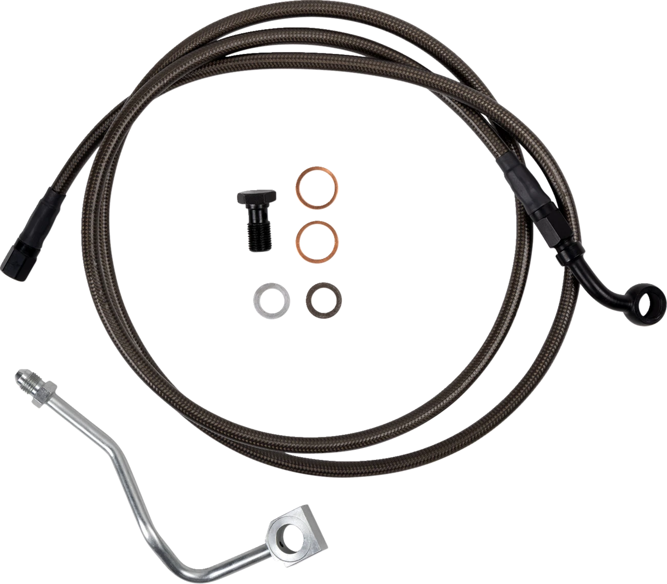 Barnett Upper Brake Line for (2014–2020) +6" Carbon Coat Black Fittings 254-30-51134-6