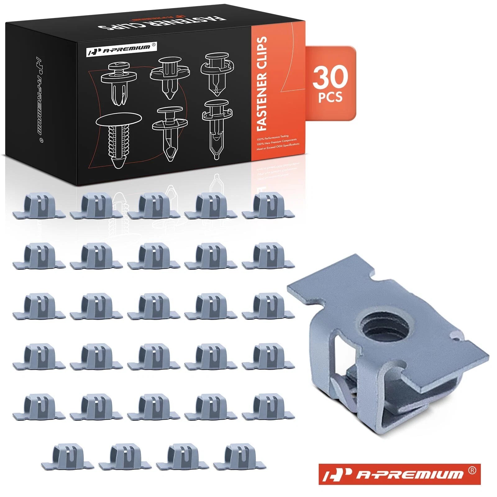 30x Metal Front Bumper Specialty Nut for Chevy Malibu Impala 