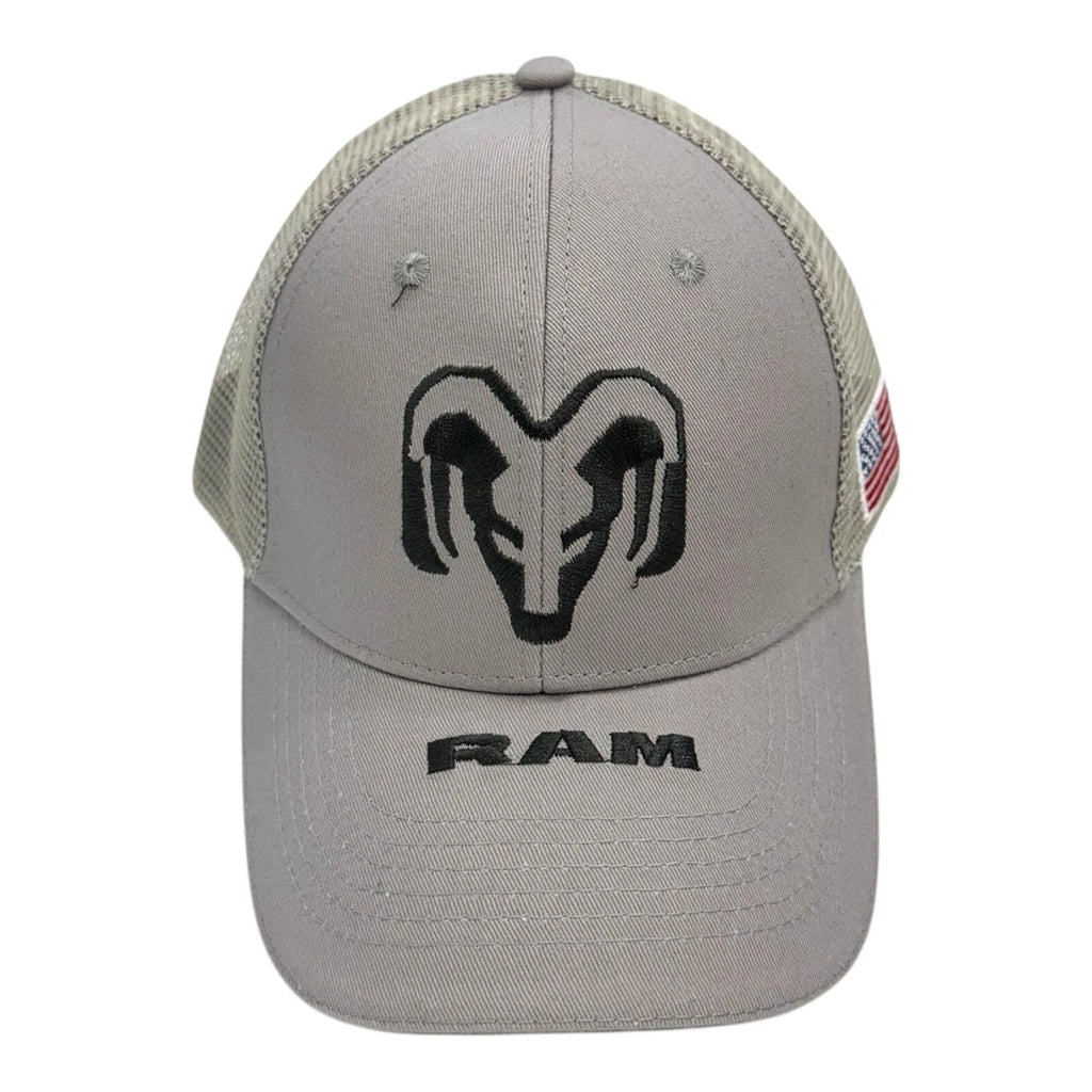 Logo Gray Mesh Hat Cap for Dodge Ram (2002–2008)