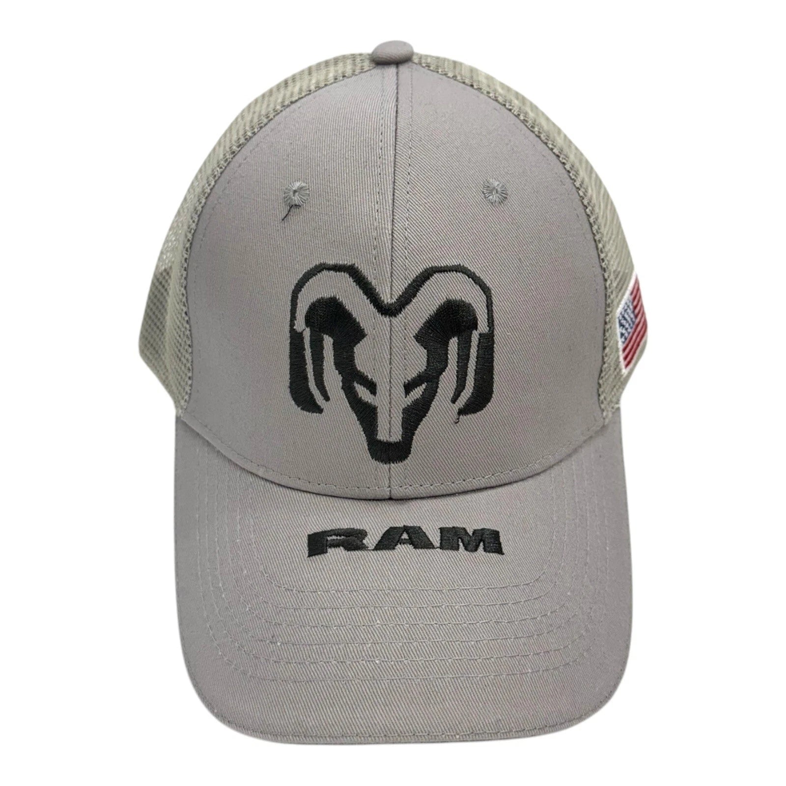 Logo Gray Mesh Hat Cap for Dodge Ram (2002–2008)