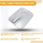 Fuel Tank Door Cap for Mitsubishi Pajero (2020–2025) Chrome Silver Tone