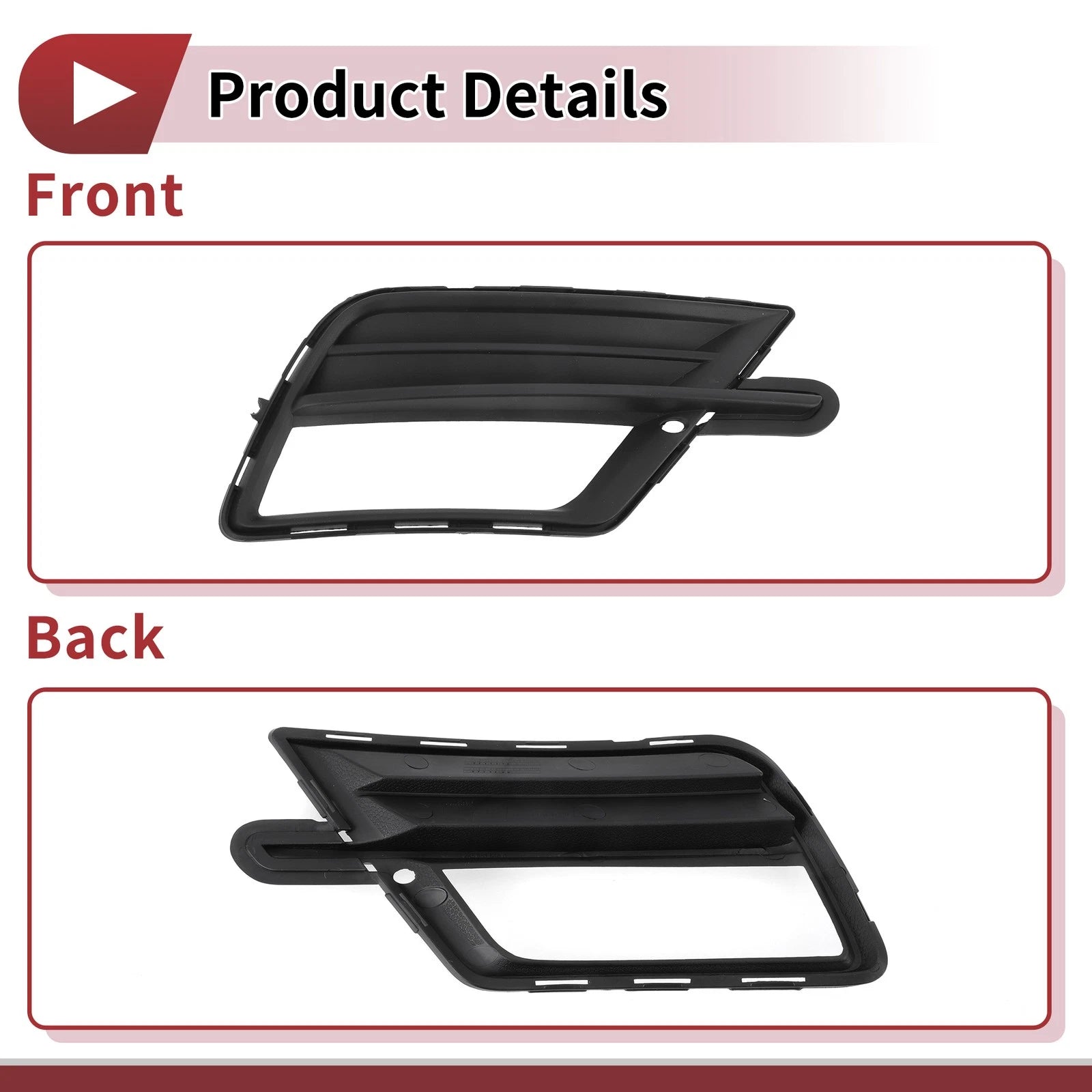 1 Pc Fog Light Grill for Volkswagen Caddy (2015–2020) No. 2K5853666C