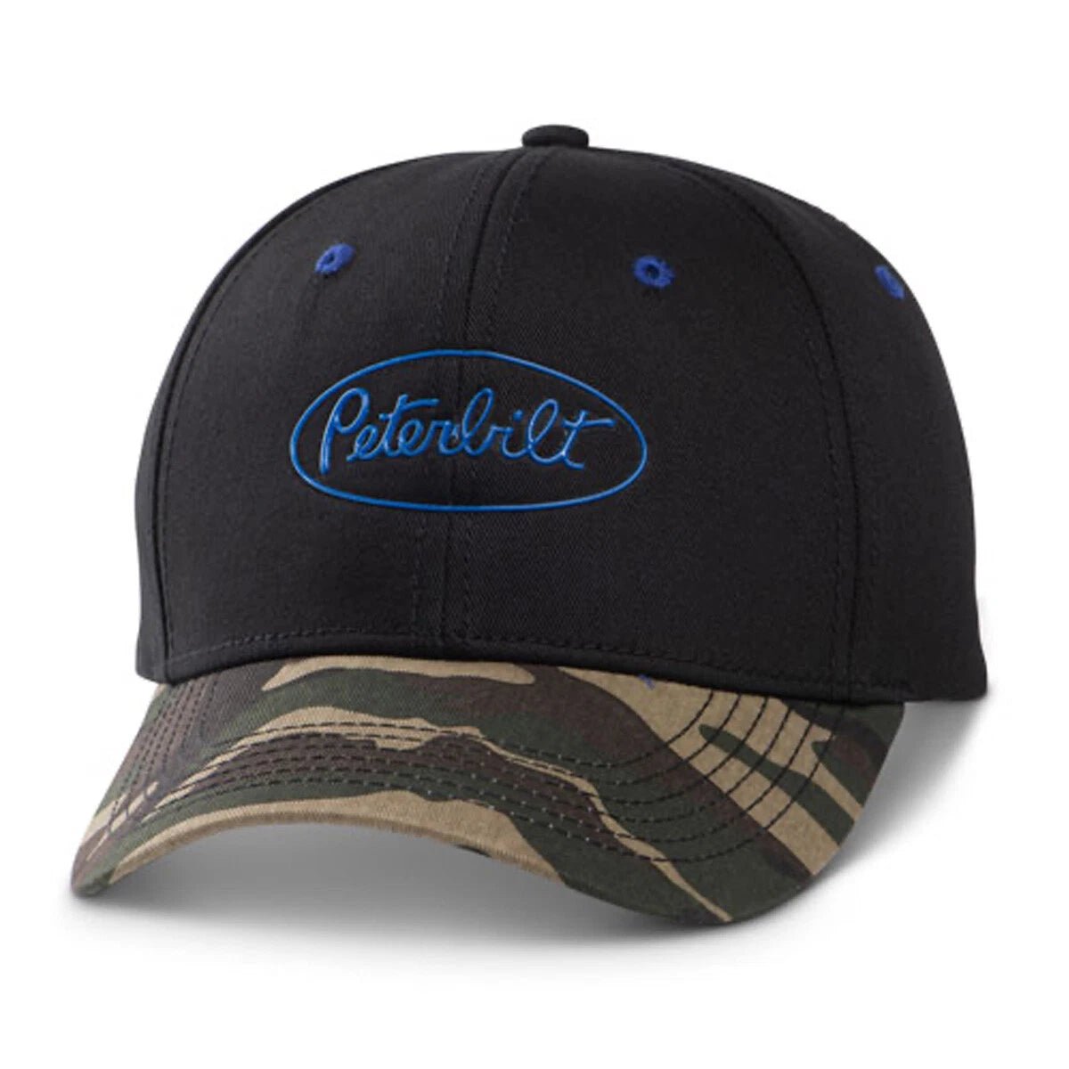 Camo Visor Hat for Peterbilt Motors (Liquid Metal)