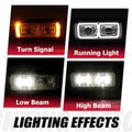 Full LED Dual Projector Headlights Assembly for Peterbilt 379 357 359 389 (1994–2023)