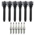 Set of 6 Ignition Coils & NGK G-Power Spark Plugs for Pacifica, Durango (2017–2023)