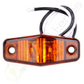 Pack of 8 Amber 2 Diodes Clearance Lamp for Trailer (Surface Mount)