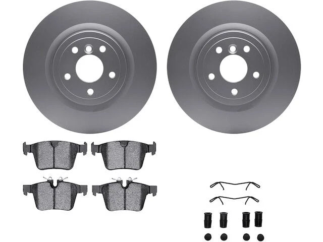 Rear Brake Pad and Rotor Kit for Jaguar XF (2016–2017, 2021–2024) XQ988RN